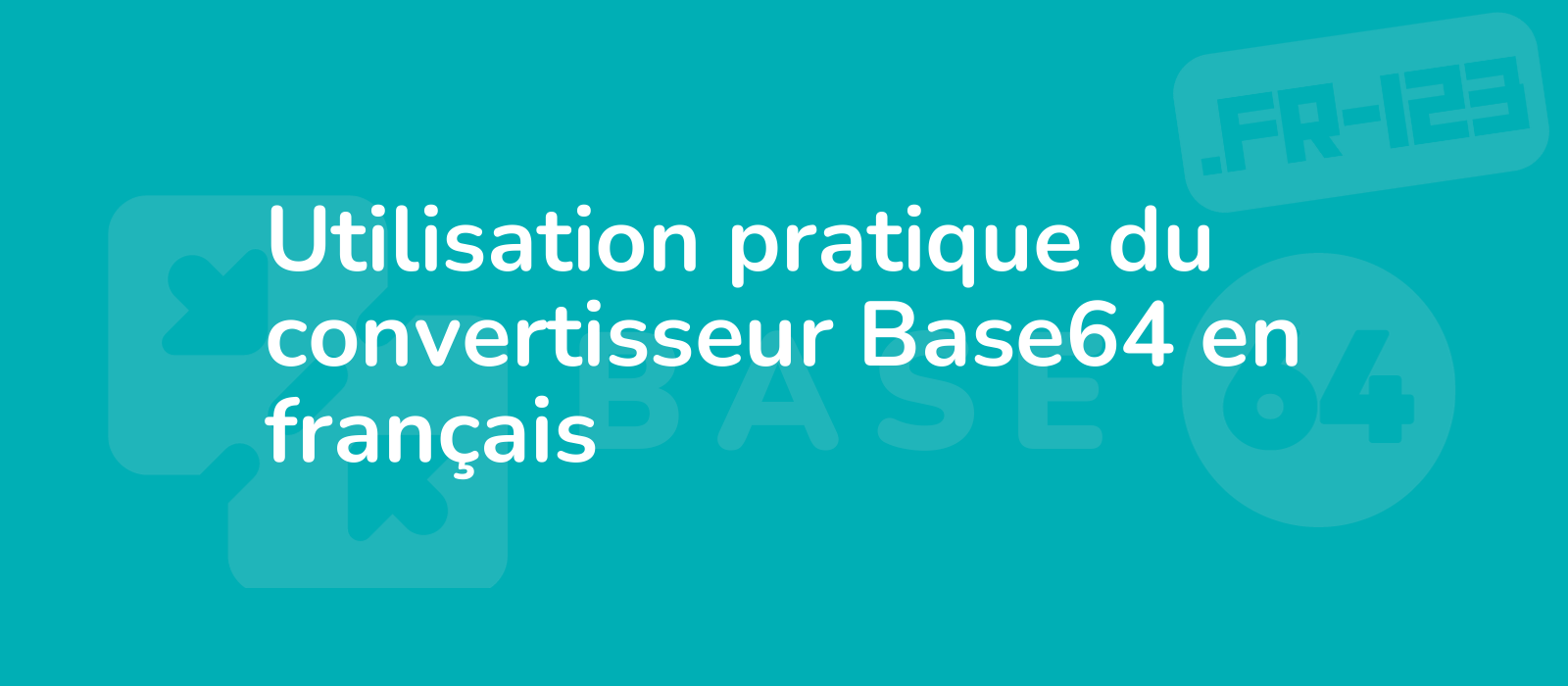 french themed image featuring a practical use of base64 converter with a clean design and vibrant colors representing efficiency and simplicity